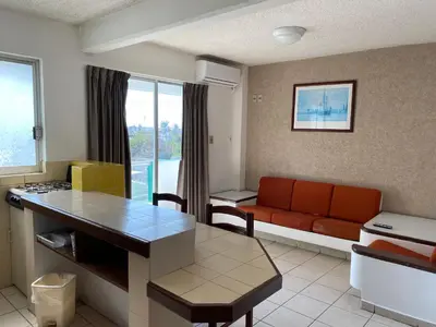 Zona de estar de Hotel Suites Regina