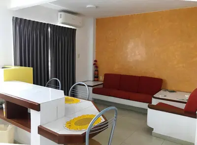 Zona de estar de Hotel Suites Regina