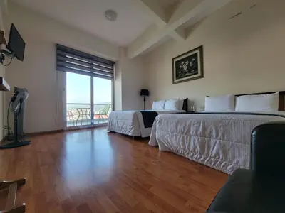 Cama o camas de una habitación en HOTEL TRUEBA