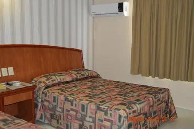 Cama o camas de una habitación en Hotel Impala Veracruz