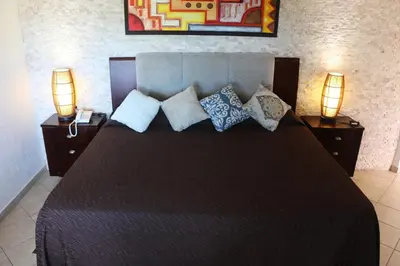 Cama o camas de una habitación en Bon Jesus Hotel