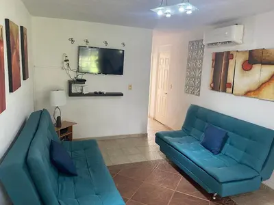 Zona de estar de Renta de departamento en Acapulco Diamante