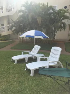 Jardín al aire libre en Renta de departamento en Acapulco Diamante
