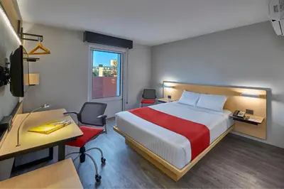 Cama o camas de una habitación en City Express by Marriott Ciudad de México Tlalpan