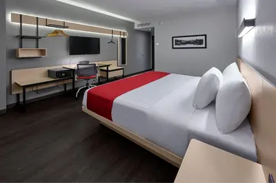 Cama o camas de una habitación en City Express by Marriott Ciudad de México Tlalpan
