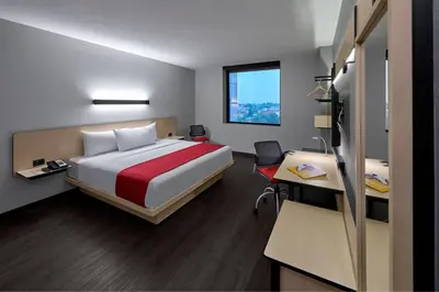 Cama o camas de una habitación en City Express by Marriott Ciudad de México Tlalpan
