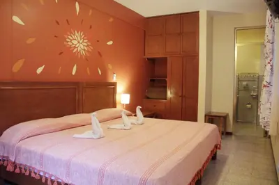Cama o camas de una habitación en Hotel Florida Oaxaca