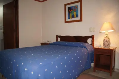 Cama o camas de una habitación en Hotel Veracruz
