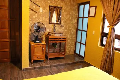 Cama o camas de una habitación en Hospedaje Ensueño