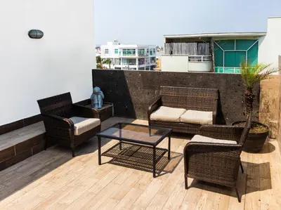 Zona de estar de Boca Inn Hotel & Suites