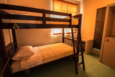 Cama o camas de una habitación en Casa de Juan Hostal