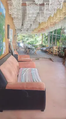 Zona de estar de La casa del nenufar