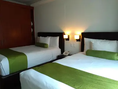 Cama o camas de una habitación en Suites La Concordia