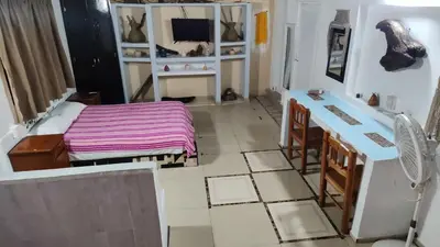 Cama o camas de una habitación en Casa del Jaibo