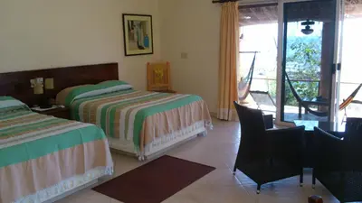 Cama o camas de una habitación en Hotel Casa Pan de Miel (Only Adults)