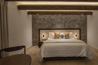 Cama o camas de una habitación en Hacienda Santo Cristo Hotel & Spa - Adults Only