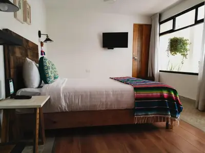 Cama o camas de una habitación en Santa Josefita