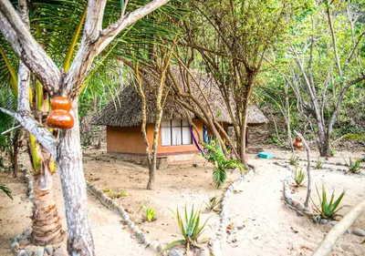 Jardín al aire libre en Hotel Bahía de la Luna