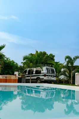 Piscina en o cerca de Casa Colibrí Agua Blanca