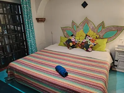 Cama o camas de una habitación en Hostal México Airport CDMX