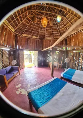 Cama o camas de una habitación en Bungalows Las Brisas Acapulco