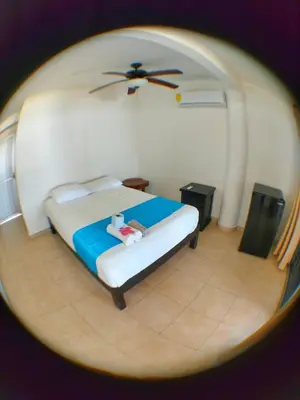 Cama o camas de una habitación en Bungalows Las Brisas Acapulco
