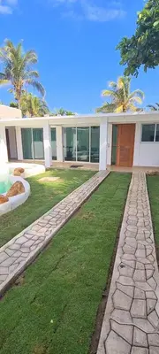 Jardín al aire libre en Bungalows Las Brisas Acapulco