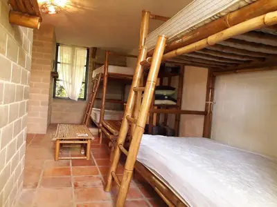 Cama o camas de una habitación en Hospedaje Totalmanik