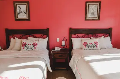 Cama o camas de una habitación en Hotel San Jorge