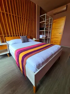 Cama o camas de una habitación en Hotel Momotus Tuxtla, en el centro - Acceso autónomo