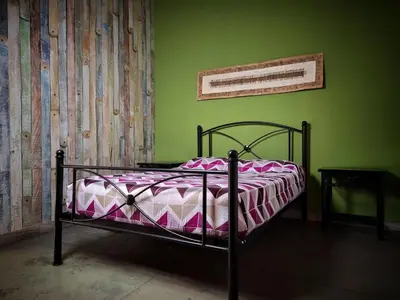 Cama o camas de una habitación en Hotel el Descanso