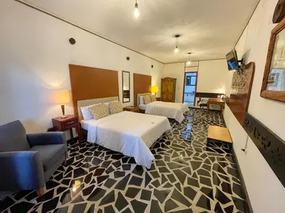 Zona de estar de Hotel Vitorina Cholula