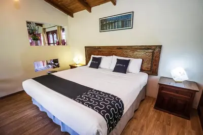 Cama o camas de una habitación en Hotel Pozo Viejo