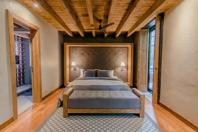 Cama o camas de una habitación en Morada la Noria