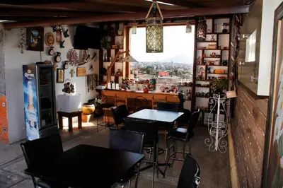 Un restaurante o sitio para comer en Hotel y Cabañas una Cosita de Zacatlán