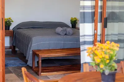 Cama o camas de una habitación en La Aldea Zipolite
