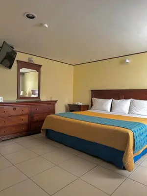 Cama o camas de una habitación en Hotel Tehuacan Plaza