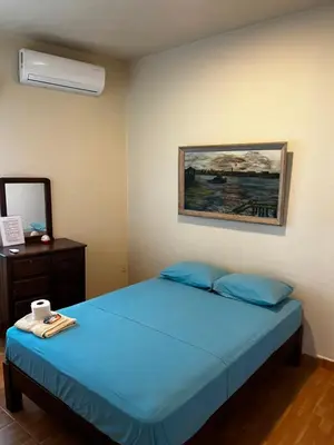Cama o camas de una habitación en Casa Yeé Lo Beé San Agustinillo