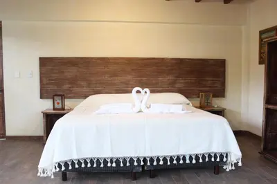 Cama o camas de una habitación en Hotel boutique Teocalli