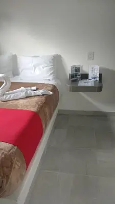 Cama o camas de una habitación en HOTEL EL EDEN IXTAPALUCA