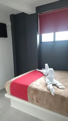 Cama o camas de una habitación en HOTEL EL EDEN IXTAPALUCA