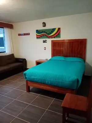 Cama o camas de una habitación en Hotel Tlatoani