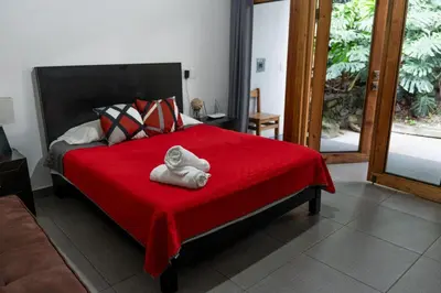 Cama o camas de una habitación en Tu cabaña Cuernavaca - hospedaje by Arcadia