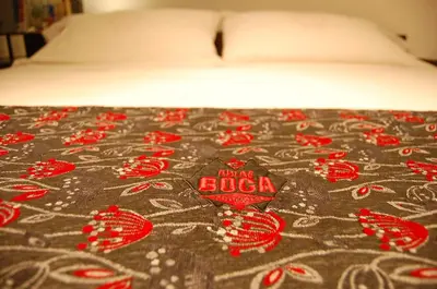 Cama o camas de una habitación en Hotel Dulce Boca