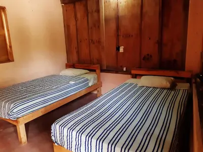 Cama o camas de una habitación en Cabañas jaysur