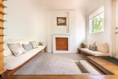Zona de estar de Loft Contemporaneo a 50m de la Plaza Principal de Coyoacán