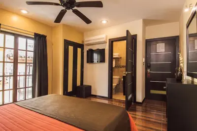 Cama o camas de una habitación en Hotel Majova Inn Xalapa