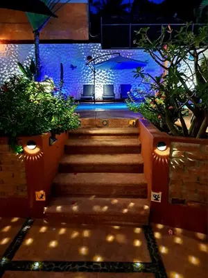 Zona de estar de HOTELITO SWISS OASIS, Playa Zicatela - Adults Only - Kitchen - Cocina
