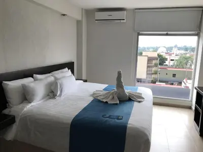 Cama o camas de una habitación en Hotel Ros Gaud