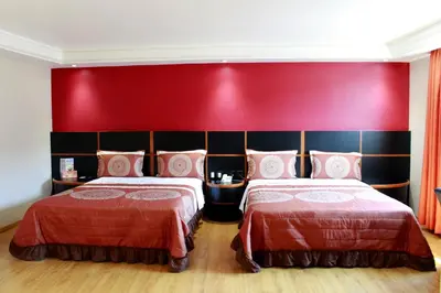 Cama o camas de una habitación en Plaza Fontesanta